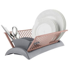 High Quality Stainless Steel Folding Kitchen Plastic Collapsible Dish Plate Drying Rack